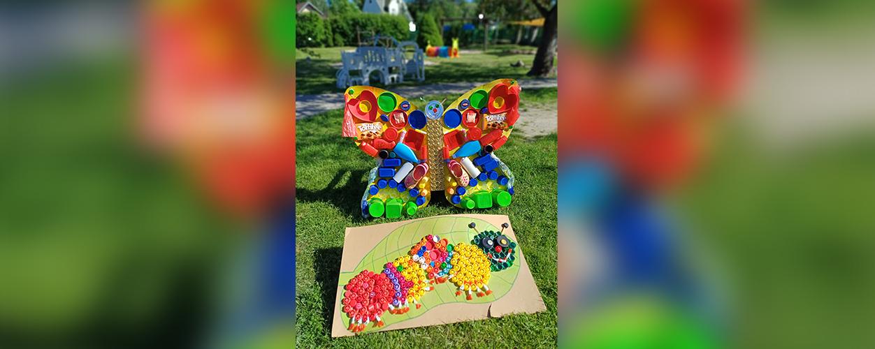 Das Kunstwerk der Kita Collmblick bekam die zweitmeisten Stimmen.