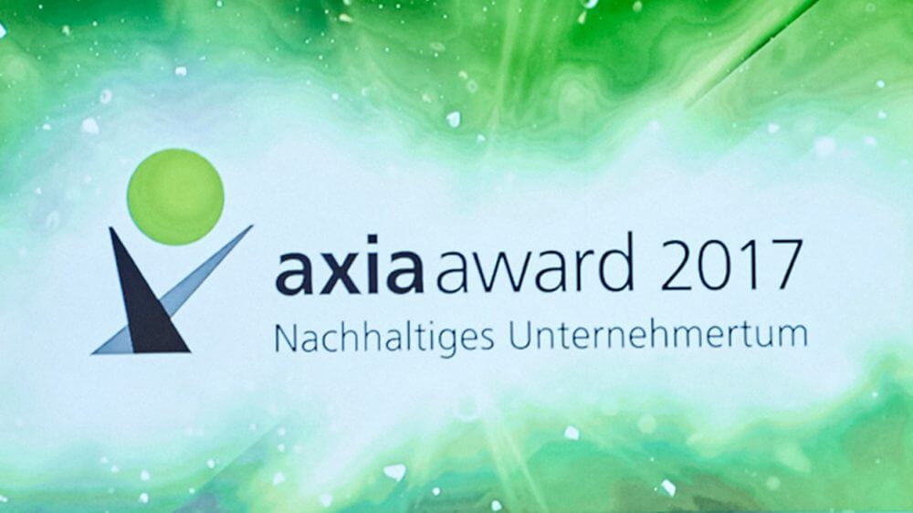 Der Axia Award prämierte nachhaltige Unternehmensführung