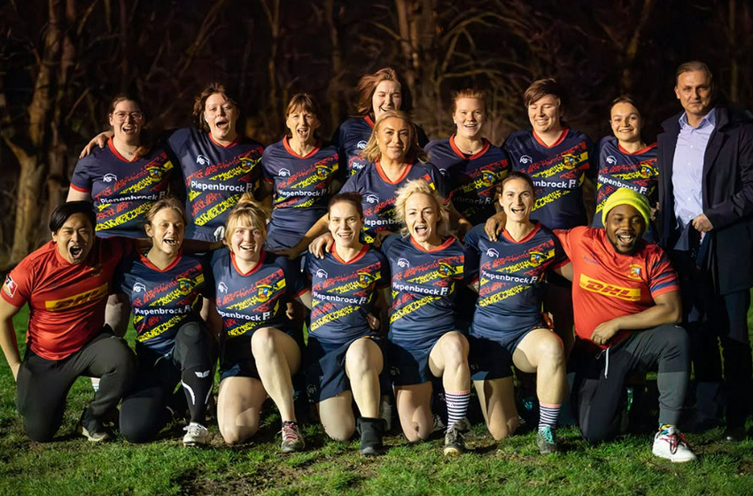 Teamfoto des Rugby Clubs Bonn-Rhein-Sieg