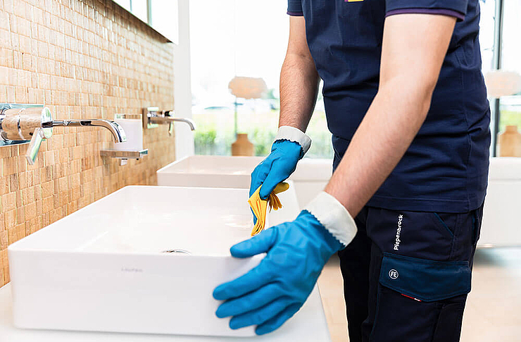 Waschbecken Reinigung 
