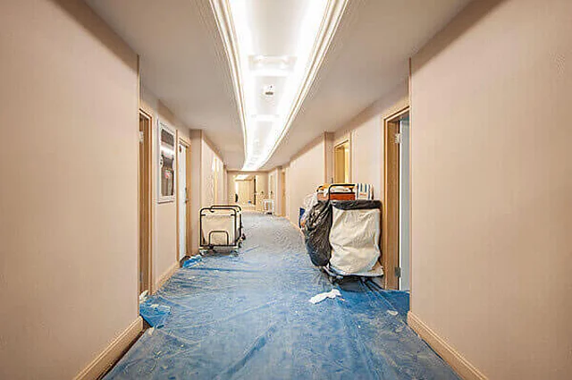 Baureinigung von Piepenbrock in einem Hotel
