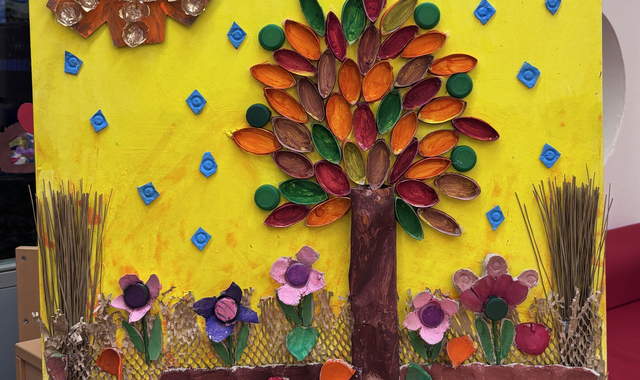 Kunstwerk der Städt. KiTa Brüningheide