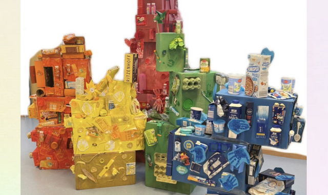 Kunstwerk der Städt. Kita Burgwall