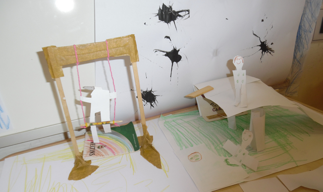 Kunstwerk der Städt. KiTa Burgstraße