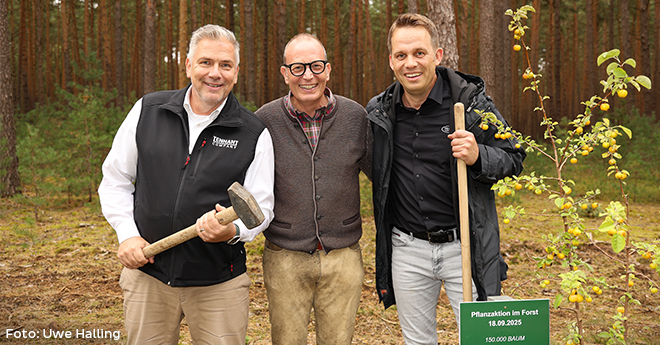 150.000 Bäume im unternehmenseigenen Forst